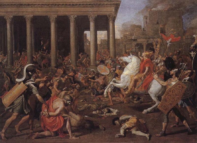 Nicolas Poussin Destruction of the temple of Ferusalem by Titus Germany oil painting art